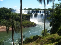 Hiking around the Iguazu Falls ten years ago this heaven is between Argentina and Brazil 