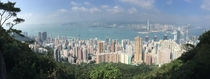 Hong Kong from a vantage point on Victoria Peak 