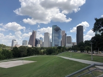 Houston skyline from Buffalo Bayou
