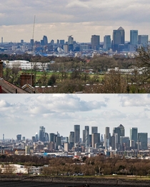 How Londons skyline has changed over  years