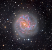 hr exposure of the Southern Pinwheel Galaxy using a inch telescope photographed from Chile