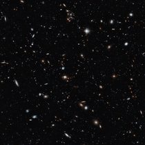 Hubble Pic looks  billion light-years away a cross-section of the Universe 
