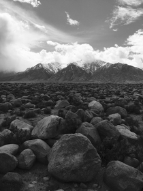 I also also tried to channel my inner Ansel Adams Manzanar Historic site California Shot with iPhone 