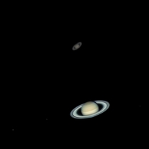 I bought my first telescope last year and fell in love with it Here is my first saturn shot compared to my last