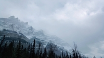 I captured a photo in Banff that looks strikingly similar to the mountains in Skyrim 