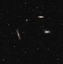 I captured The Leo triplet  million light years from Earth 