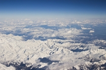 I hate flying but this view of The Alps made up for it 