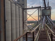 I know I was here a few weeks ago but I came back at sunrise Southern States silos Richmond Virginia