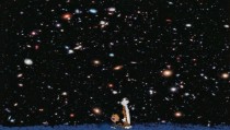 I mixed Calvin and Hobbes and the Hubble Deep Field  xpost rpics bc maybe this is a better place
