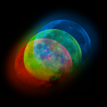I pointed my telescope at the moon and intentionally misaligned the RGB channels to create this stunning composite image