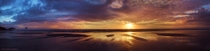 I slept on the beach up in Oregon one night last fall this is a super high-res pano of one of the most breathtaking sunsets Ive ever witnessed 