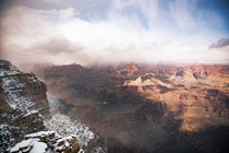 I still cant believe I took this - Snowfall at the Grand Canyon 