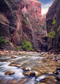 I too walked miles in a river to experience the beauty of Zion National Park Utah 