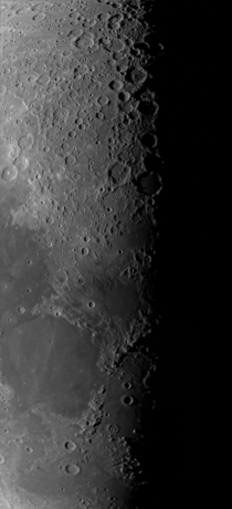 I took  images to create this  panel Mosaic of the Terminator Line of the Moon
