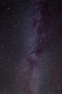 I took this with my Nikon d with a nikon nikkor - mm lens of the milky way from Norway If you look closely you can see the Andromeda galaxy in the top left corner