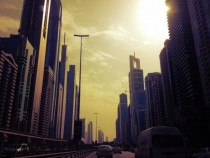 I was getting a taxi through Dubai a few weeks ago took out my phone and snapped this 