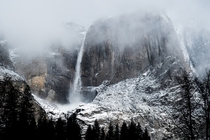 I went to Yosemite during a snowstorm and took this 
