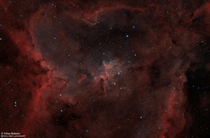 IC  - The Heart Nebula This is a  hour exposure I took of the  light year wide star forming region located in Cassiopeia