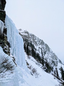 Ice climbing on Mt Lincoln CO 
