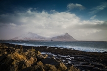 Iceland Akranes towards Akrafjall 