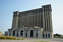 Iconic Michigan Central Station in Detroit 