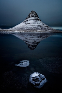 Icy Reflections Kirkjufell Iceland 
