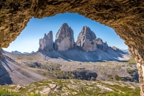 If this was the view cavemen had I wouldnt mind going back to the Stone Age - Dolomites Italy  