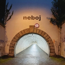 ikov tunnel in Prague for pedestrians and cyclists originally created as bomb shelter The text says dont be scared