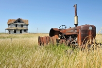 Ill see your  Chevy and raise you an abandoned tractor in ND