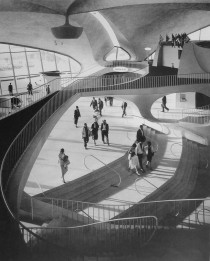Im surprised I havent seen this here yet The gorgeous interior of the TWA Flight Center at JFK Airport designed by Eero Saarinen x