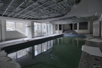 Indoor Underground Pool Inside a Massive Abandoned Mansion in Toronto Ontario 