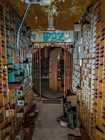 Inside an abandoned bank vault