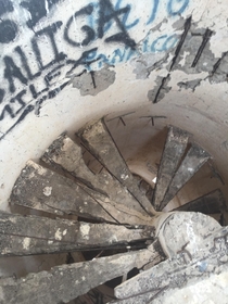Inside an abandoned lighthouse Baja California MX