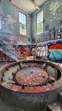 Inside an old hydroelectric plant in Northern Oregon