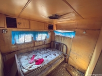 Inside of an Abandoned Camper SK Canada