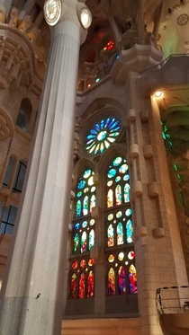Inside picture of The Sagrada Familia from my trip to Spain 