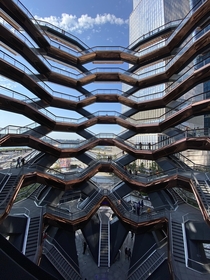 inside The Vessel in Hudson Yards NYC