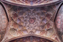 Interior of the Wazir Khan Mosque in Lahore Pakistan 