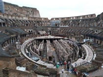 Interior view of Anfiteatro Flavio Colosseo - Rome - Italy  October th 