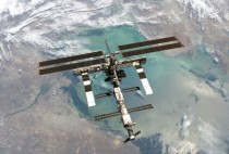International Space Station over the Caspian Sea taken by STS- on August   