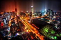 Intersection of  National Rd and E rd Ring Road Beijing  by utreyratcliff
