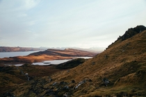 Isle Of Skye Scotland Taken from the base of Old Man Of Storr looking southeast OC 