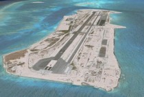Isolated and abandoned Johnston Atoll airbase 