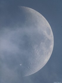 ISS Transit Over the Moon 