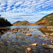 Ive been to  National Parks and this one still holds the number one spot in my heart Acadia National Park last fall for peak foliage xOC