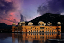 Jal Mahal meaning Water Palace is a palace in the middle of the Man Sagar Lake in Jaipur Rajasthan INDIA It is an architectural showcase of the Rajput style of architecture and built in red sandstone It was built in 