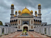 Jame Asr Hassanil Bolkiah Mosque - Bandar Seri Begawan Brunei - Constructed  - The mosque has  golden domes and four minarets with a height of  meters  feet - Considered to be a masterpiece of modern Islamic architecture throughout South Asia