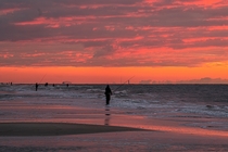 Jones beach  Long Island New York  sunrise 