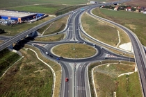 Junction on A highway  Constanta Romania