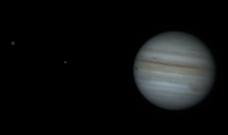 Jupiter Ganymede amp Europa captured through my backyard telescope
